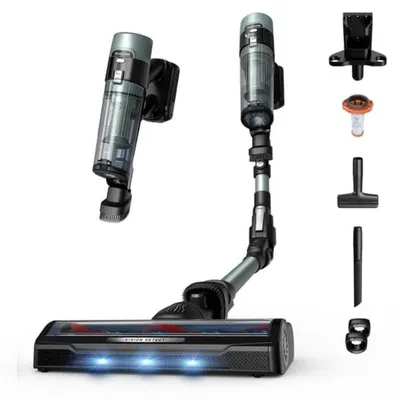 Productafbeelding van Rowenta X-Force Flex 10.80, steelstofzuiger, zonder zak, groen, zwart, 0,44 liter, voor droog gebruik, met LED-verlichting