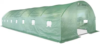 Produktbild von Gartenfolientunnel VespaGarden 4x12x2,3m - 48m2 - 2 Eingänge - grün
