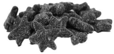 Obrázek produktu pro Lékořice stars silná lékořice se slanou polevou zeleninová 1000g