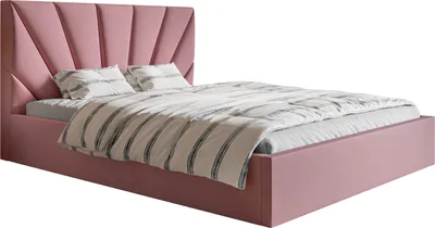 Obrázek produktu pro Čalouněná postel 180x200 Aris – úložný prostor, sametová látka – manželská postel 180 x 200 růžová