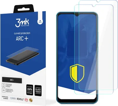 Produktbild von 3mk Display Schutzfolie ARC+ für Oppo A16k  0,17mm Self-Heal (2 Stück)