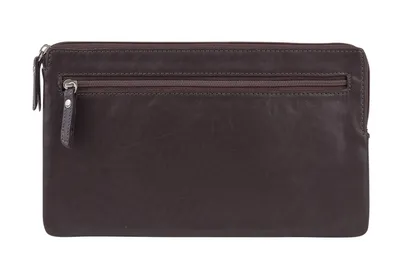 Produktbild von Banktasche und Geldtasche LEAS in Echt-Leder, braun - Special-Edition