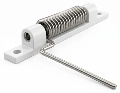 Produktbild von 1 x INOVATEC Alu Federschließer für Fliegengitter Tür und Fenster weiß