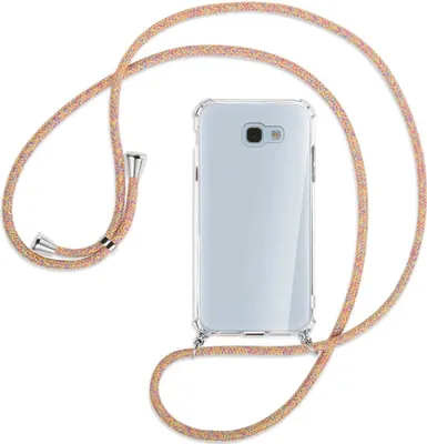 Produktbild von Handykette Backcover-Schutzhülle mit Band (Metall silberfarben) für Samsung Galaxy A5 2017 - Rainbow
