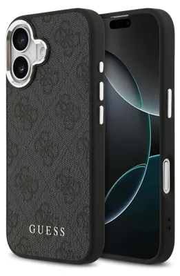 Immagine prodotto di Custodia per iPhone 17, Guess Hardcase 4G Classic Logo MagSafe, nero