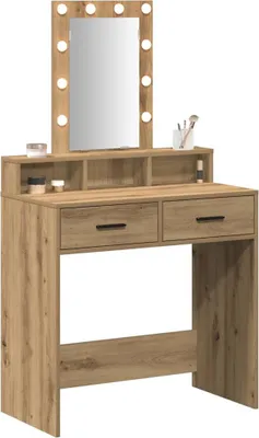 Obrázek produktu pro vidaXL Toaletní stolek s úložným prostorem hnědý 79 x 41 x 140 cm Materiál na bázi dřeva
