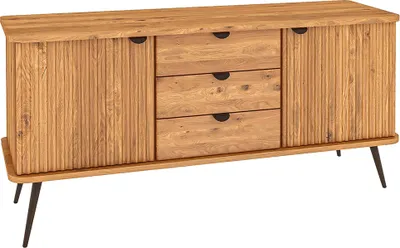 Produktbild von Sideboard 144 cm breit in Eiche massiv geölt, KABALA-165