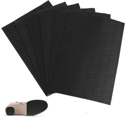 Image de 6 semelles antidérapantes autocollantes, coussinets de protection pour semelles intérieures, antidérapantes, pour toutes les tailles