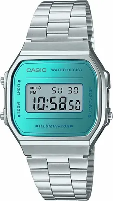 Produktbild von Herrenuhr Casio A168WEM-2EF Silberfarben