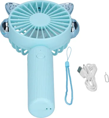Produktbild von Tragbarer Ventilator USB Aufladen Mini Handheld Fan für Büro Klassenzimmer Schlafsaal Bibliothek