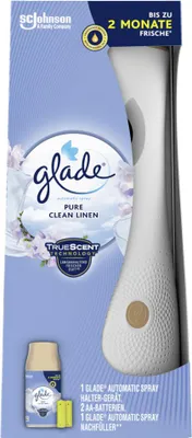 Zdjęcie produktu dla Glade - Zestaw startowy automatyczny spray - Pure Clean Linen - 269 ml - 1 szt