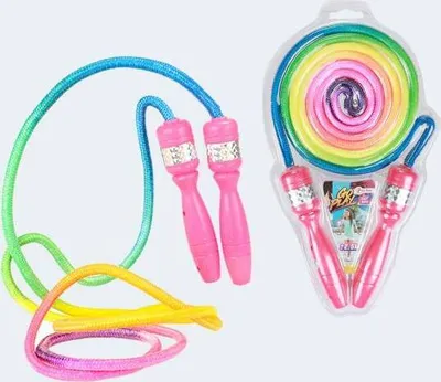 Produktbild von Springseil im Regenbogen-Design 210cm