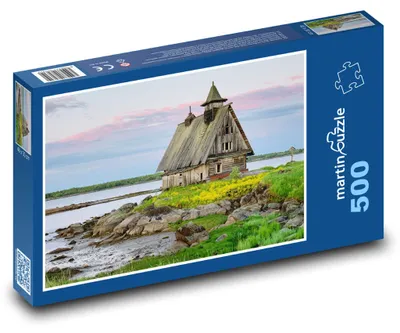 Obrázek produktu pro martinpuzzle - Puzzle 500 - Dřevěný dům u jezera