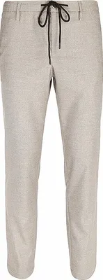 Produktbild von Alberto Herren Stoffhose mit Kordelzug – lässiger Stil im Flanell-Look