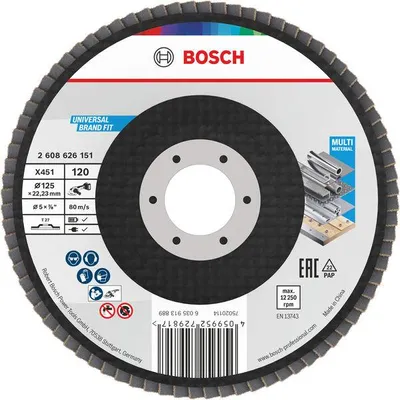 Produktbild von X451 Fächerschleifscheibe, 125 x 22,23 mm, K120, Z27, 60-tlg