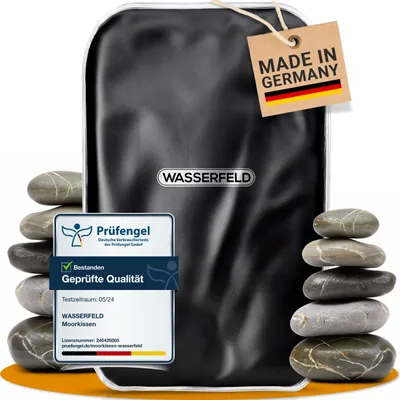 Produktbild von WASSERFELD® Moorkissen XXL für Mikrowelle | Hochwertiges Wärmekissen | Therapeutisches Moorkissen für Nacken, Schulter, Rücken & Bauch | Moor Wärmekissen gegen Verspannungen