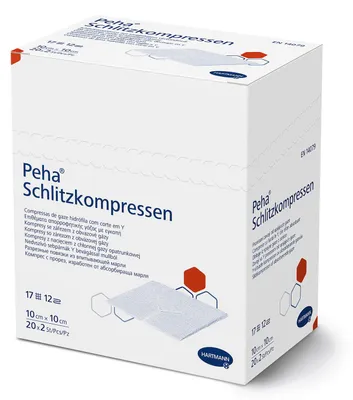 Produktbild von Hartmann Peha Schlitzkompressen steril, 50 x 2 Stück, 10 cm x 10 cm