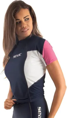 Produktbild von Seacsub Raa Evo Kurzarm-rash Guard Grün,Rosa XL Frau Grün,Rosa XL