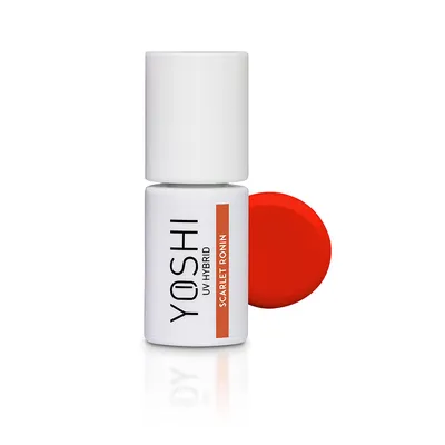 Produktbild von Yoshi | Hybrid-Nagellack - 105 Scarlet Ronin - Hybrid-Gellack - Hybridlack - UV LED - 6ml - Profi Qualität - Rot
