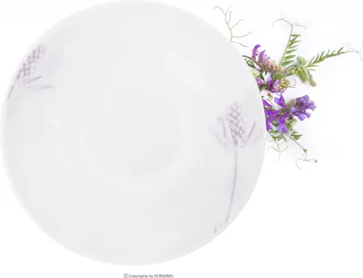 Produktbild von Konsimo Tafelservice für 6 Personen (18 El.) mikrowellengeeignet spülmaschinengeeignet "BOSS", Weiß, Porzellan, Elegant, 20,5/18/27cm