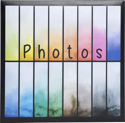 Image de Exacompta 6x Album photo à pochettes 200 photos 10x15cm Rainbow Noir 62882E