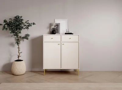 Obrázek produktu pro Kombinovaná minimalistická komoda DENRA - béžová