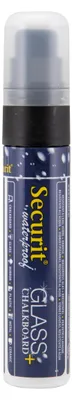 Produktbild von Securit® wasserfester Kreidemarker mit Block-Spitze in Schwarz - Kreidestifte