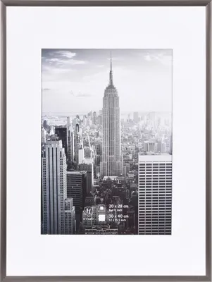 Obrázek produktu pro Rám na fotografie Henzo 30 x 40 cm, hliníkový, Manhattan, ocelově šedý