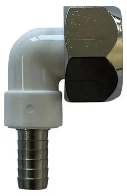 Immagine prodotto di Raccordo a gomito, Gomito tubo CNS 90° per tubo birra 5/8 pollici, NW 7 mm