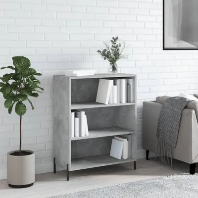 Obrázek produktu pro vidaXL Policová skříň Concrete Grey 69,5x32,5x90 cm Dřevěný materiál