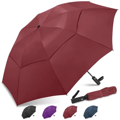 Productafbeelding van Solidchoice - Stormbestendige Opvouwbare Paraplu met UV-bescherming