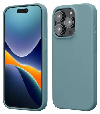 Zdjęcie produktu dla etui na telefon komórkowy kwmobile do iPhone 15 Pro Case, do iPhone 15 Pro Case - Silikonowe etui - Bezprzewodowe ładowanie - Antique Stone