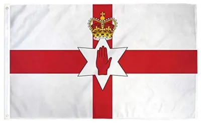 Immagine prodotto di Bandiera dell'Irlanda del Nord – Bandiera dell'Irlanda del Nord – Stendardo dell'Ulster – Bandiera irlandese – 150/90 cm – Poliestere – CHPN