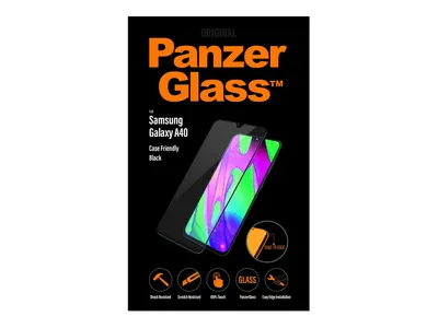 Produktbild von PanzerGlass Case Friendly Displayschutzfolie Schwarz für das Galaxy A40