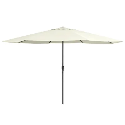 Produktbild von Cloris Designermöbel Sonnenschirm mit Metall-Mast 400 cm Sandweiß 2024 Neu