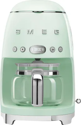 Image de Cafetière filtre programmable 10 tasses 1050w vert d'eau - Smeg - DCF02PGEU - années 50