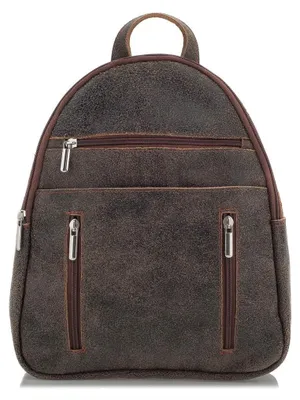 Produktbild von Beige Vintage Wildlederrucksack für Damen, Cityrucksack, Freizeitrucksack, elegant – Belveder BV10