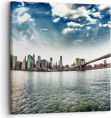 Produktbild von Bild auf Leinwand - Leinwandbild - Amerika wohnung architektur gebäude - 30x30cm - Wand Bild - Wanddeko - Leinwanddruck - Bilder - Kunstdruck - Leinwand bilder - Wandkunst - AC30x30-2430
