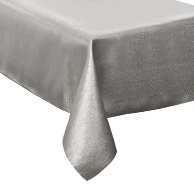 Produktbild von Feeric Weihnachts-Tischdecke - silber funkelnd - 140 x 240 cm - Polyester - Tischtuch