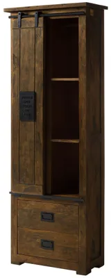 Produktbild von MASSIVMOEBEL24.DE Schrank Mango 70x35x195 braun lackiert RAILWAY #484