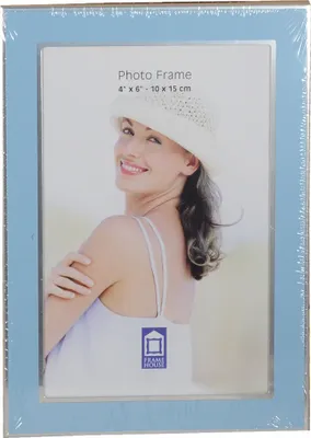 Immagine prodotto di T6410 BLU CHIARO - ARGENTO cornice in metallo 10x15 blu