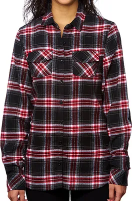 Produktbild von Burnside Ladies´ Woven Plaid Flannel Shirt