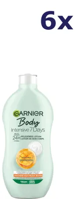 Produktbild von 6x Garnier Body Lotion 400ml Intense 7 Days Mango Droge Huid