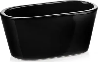 Produktbild von Keramischer Rinnentopf schwarz 17 cm Piano