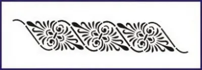 Image de Pochoir lavable 6 x 28 cm, 0,5 mm - Galeria Hobby