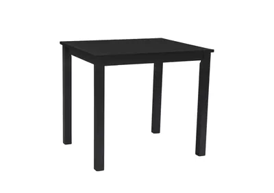Produktbild von Woodroom Tisch Kota Hevea massiv schwarz lackiert 70x75x70 cm