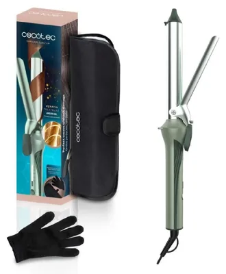 Immagine prodotto di Arricciacapelli Cecotec SurfCare CurlClip, con pinza da 25 mm, modello Olive. Rivestimento in Vetroceramica, cheratina e olio di argan.