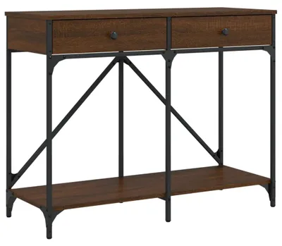 Obrázok produktu pre vidaXL Konzolový stôl Brown Oak Optics 100x39x78,5 cm Inžinierske drevo