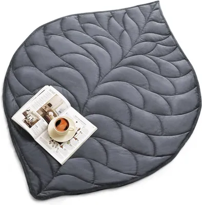 Produktbild von Gewichtsdecke für Erwachsene 3,2 kg, 104x135 cm - Kuschelige Kristallsamtdecke für Entspannung, tragbare Reisedecke, Ganzjahresdecke, maschinenwaschbar | Dunkelgrau