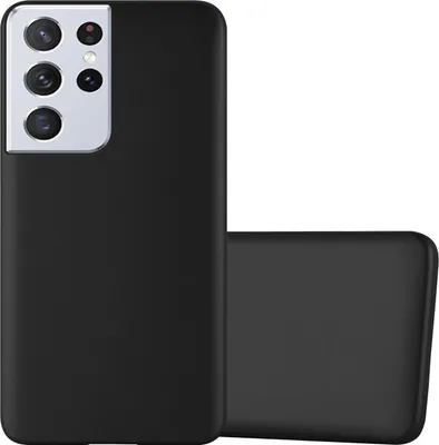 Immagine prodotto di Cadorabo custodia protettiva per Samsung Galaxy S21 ULTRA in nero Custodia per cellulare Custodia in silicone TPU Cover Case